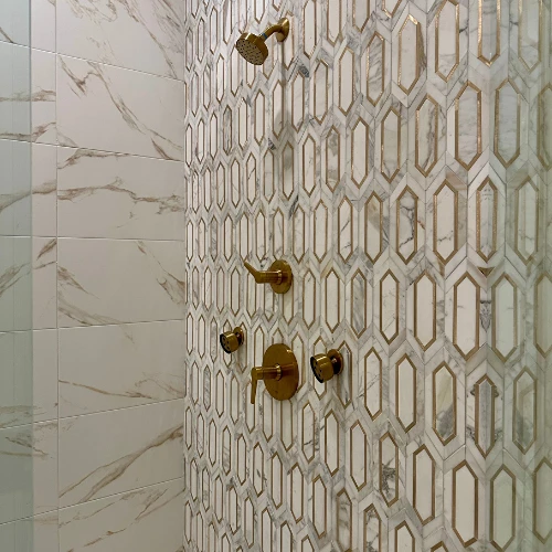 Tile in bathroom